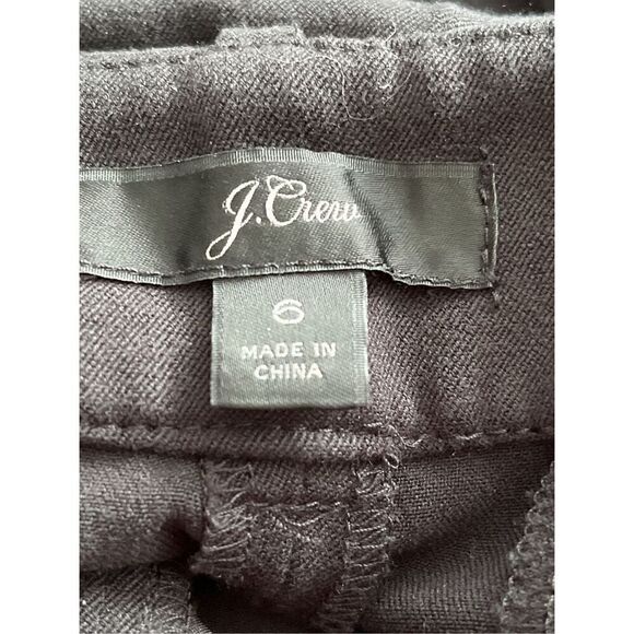 J. Crew Women’s Size 6 Black Trousers Slim Ankle Pants Polyester Viscose Blend S - Picture 3 of 6